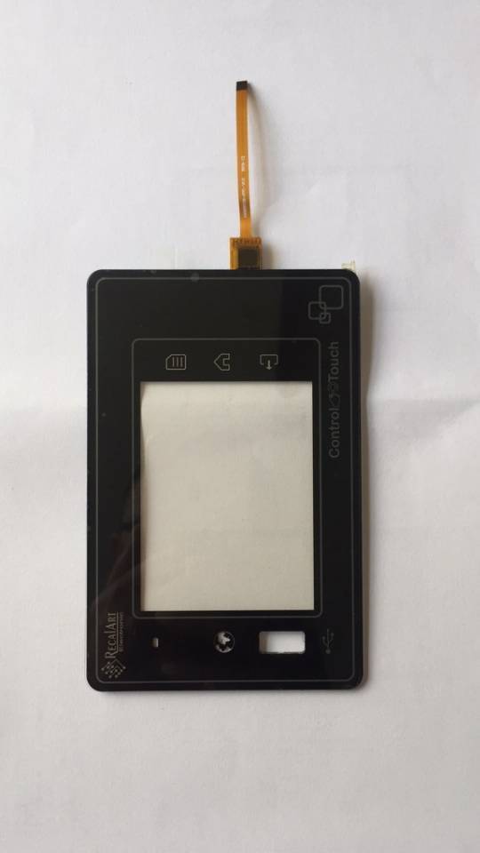 CUSTOMIZED-4.3-INCH-CAPACITIVE-TOUCH-SCREEN-COVER LENS-WITH-THROUGH-HOLE